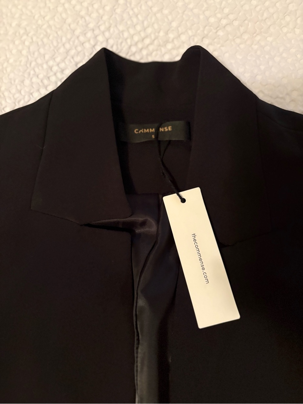 Commense Women's Black SlJacket - Classic Collar